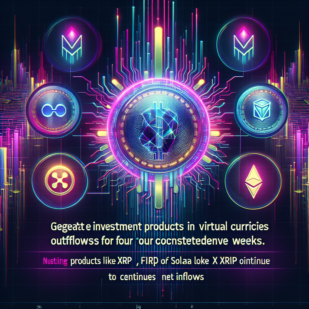 仮想通貨投資商品、4週連続で資金が純流出　XRPやソラナの商品は純流入続く＝コインシェアーズ